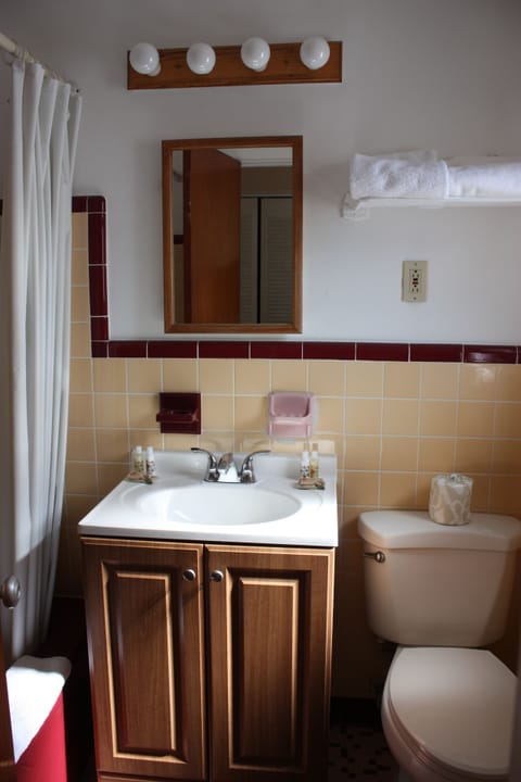 Efficiency Poolside | Bathroom | Combined shower/tub