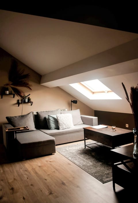 Apartment | Living area | 30-inch TV with cable channels