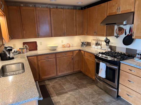 Plenty of counter space for food prep / serving.