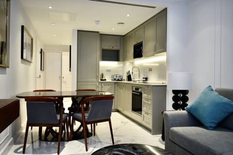 Luxury Apartment, 1 Bedroom | Living area | 65-inch flat-screen TV with cable channels, TV, Netflix