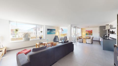 Living area with kitchen