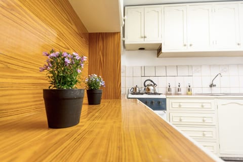 Premier Apartment | Private kitchen | Mini-fridge, microwave, cookware/dishes/utensils, spices