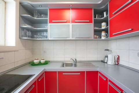 Panoramic Apartment | Private kitchen | Fridge, oven, coffee/tea maker, electric kettle