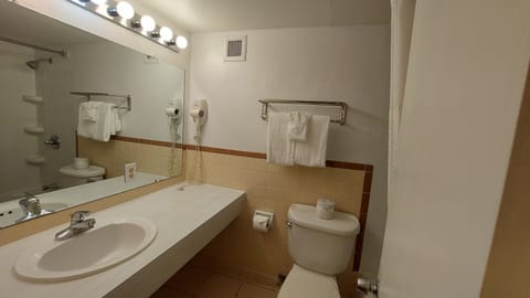 Economy Room | Bathroom | Combined shower/tub, hair dryer, towels, soap