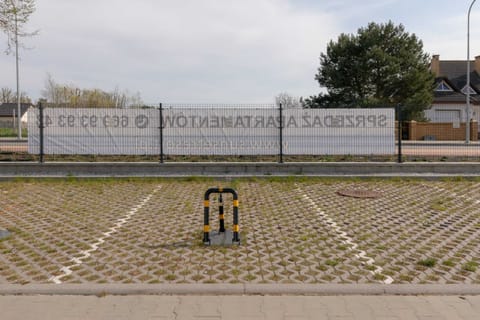 Parking space in an above-ground parking lot.