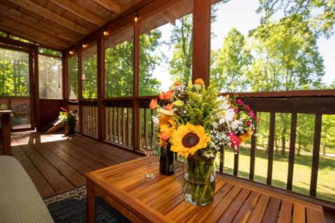 Screened in deck