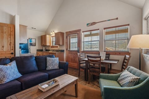 View looking towards kitchen.