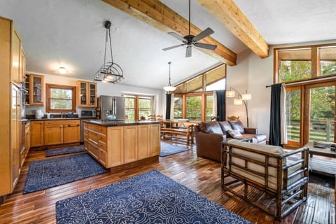 Everything in reach in our open floor plan