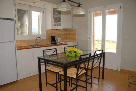 Panoramic Villa | Private kitchen | Full-size fridge, microwave, coffee/tea maker, electric kettle