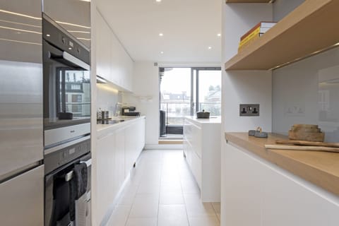 No.1 Treveris Street by Stayo | Private kitchen | Full-size fridge, microwave, oven, stovetop