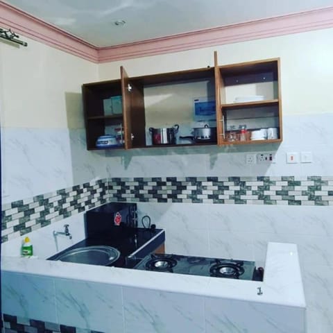 Apartment, 1 Bedroom | Private kitchen | Fridge, microwave, stovetop, toaster