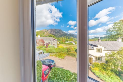 View of Coniston and Yewdale Crag from Lavender Cottage