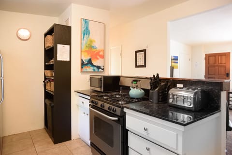 All cooking utensils and basics provided including spices, sugar, etc.