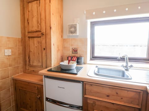 Cottage | Private kitchen | Fridge, electric kettle, toaster, cookware/dishes/utensils