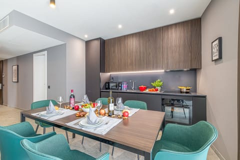 Kitchen and dining area