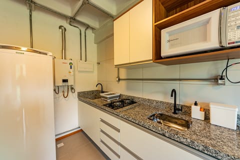 Standard Apartment | Private kitchen | Full-size fridge, microwave, stovetop, dishwasher