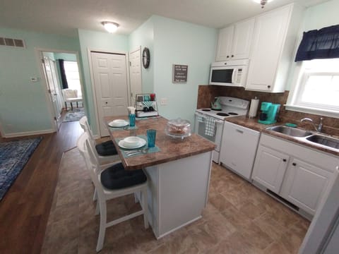 Fully equipped kitchen! Keurig, French press, and drip coffee makers, too.