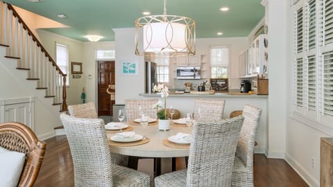 Enjoy a sit down meal at the dining table or grab a quick bite at the bar...