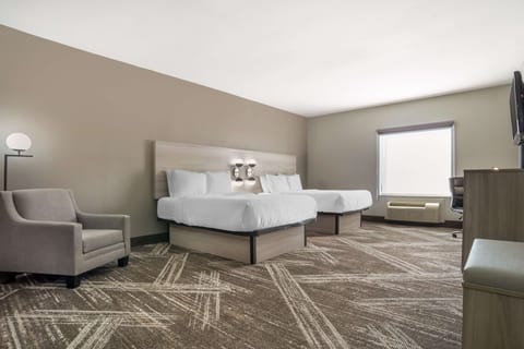 Standard Room, 2 Queen Beds, Accessible, Bathtub | Premium bedding, Tempur-Pedic beds, desk, blackout drapes