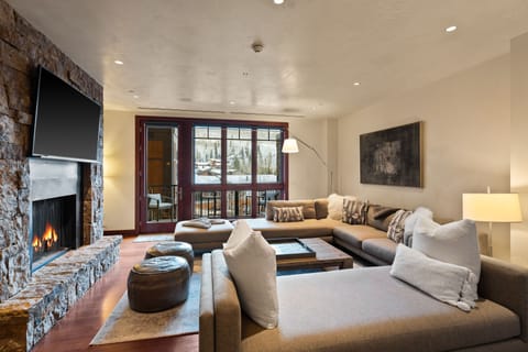 4Bedroom and Den Mountain View Condo | Living area | 60-inch flat-screen TV with cable channels, TV, iPod dock