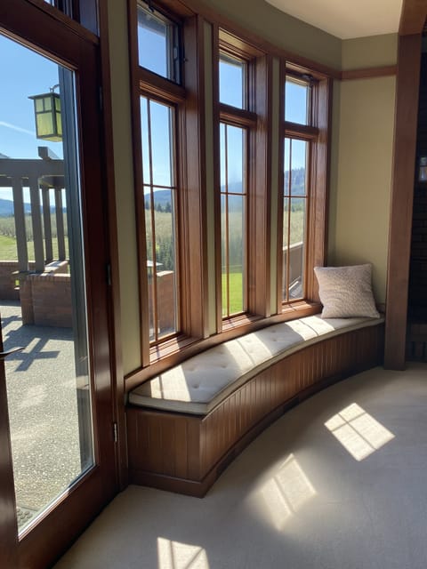 window seats in the living room