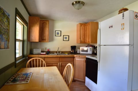 Cabin, 2 Bedrooms (Columbine - Pet Friendly) | Private kitchen | Fridge, microwave, coffee/tea maker, toaster