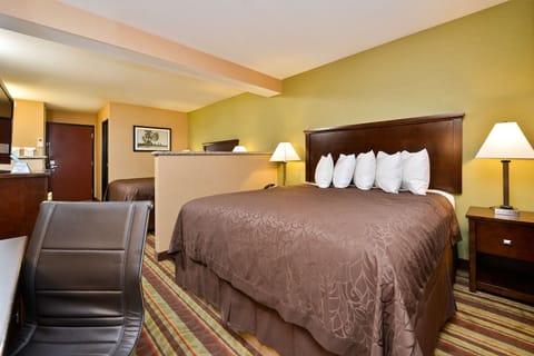 Suite, Multiple Beds, Non Smoking, Refrigerator & Microwave | Pillowtop beds, blackout drapes, iron/ironing board, rollaway beds