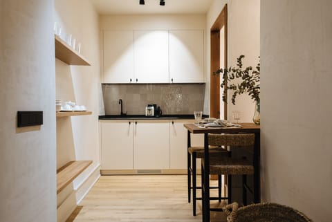 Basic Apartment | Private kitchen | Mini-fridge, microwave, oven, stovetop