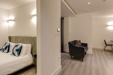 Standard Apartment | Premium bedding, desk, iron/ironing board, free WiFi