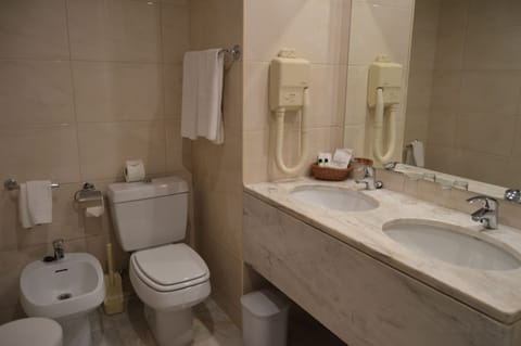 Double Room, Terrace, Garden View | Bathroom | Free toiletries, hair dryer, towels