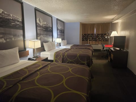 Room, Multiple Beds, Non Smoking | Desk, blackout drapes, iron/ironing board, free cribs/infant beds