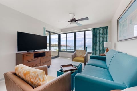 Room, 2 Bedrooms, Ocean View | Living area | TV, foosball