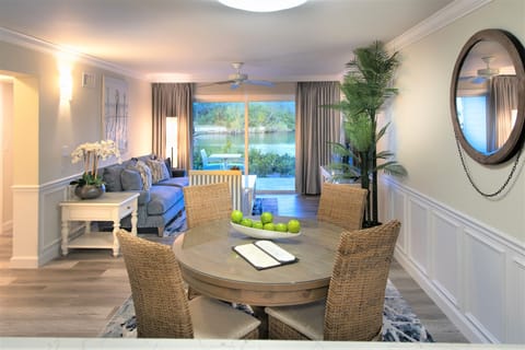 Executive Suite, 2 Bedrooms, Marina View | Living area | 42-inch Smart TV with cable channels, TV