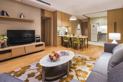 Residences Two Bedrooms Unit | Private kitchen | Full-size fridge, coffee/tea maker