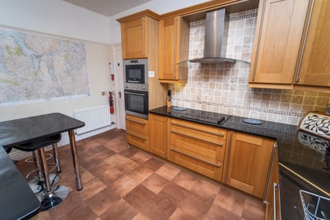 The kitchen has everything you need to cook up delicious dinners for cosy nights in