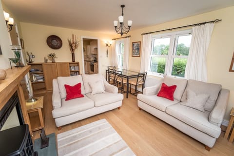 There is plenty of room for everyone to relax in the spacious living area