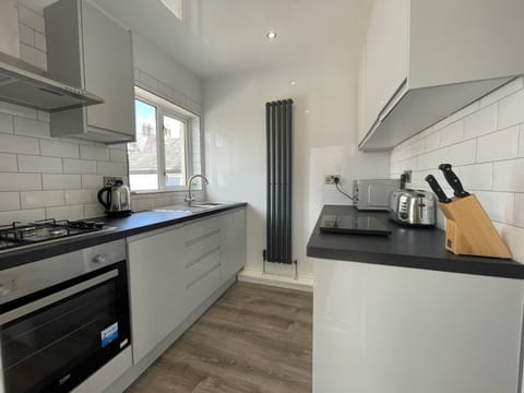 A beautiful recently fitted kitchen at the rear of the property