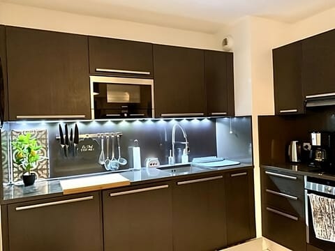 Kitchen amenities for your convenient vacation.