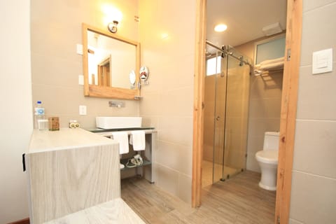 Deluxe Double Room | Bathroom | Free toiletries, hair dryer, towels, soap