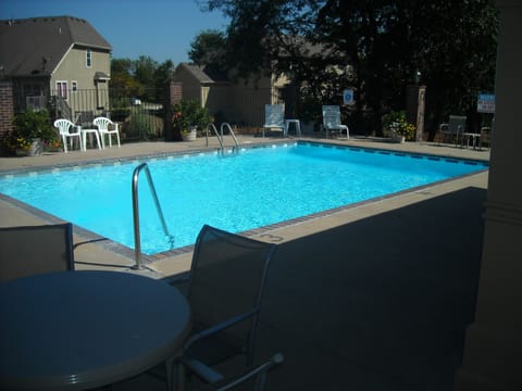 Seasonal outdoor pool, open 10:00 AM to 4:30 PM, sun loungers