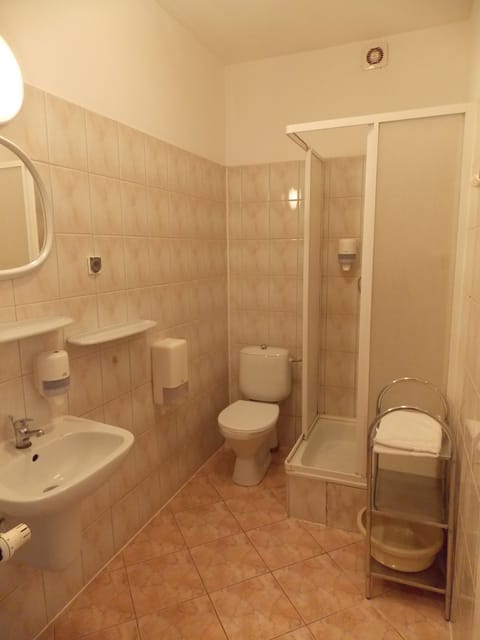 Double Room | Bathroom | Shower, hair dryer, towels