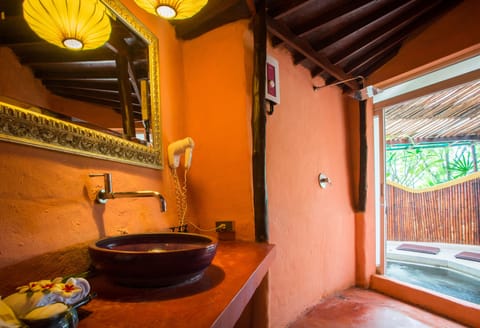 Villa with Plunge Pool | Bathroom | Shower, free toiletries, hair dryer, bathrobes