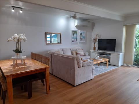 Apartment, 3 Bedrooms, Pool View | Living area | LED TV, DVD player