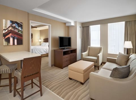 Suite, 1 King Bed | In-room safe, desk, blackout drapes, free WiFi