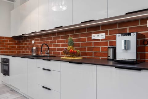 Modern, fully equipped kitchenette. 