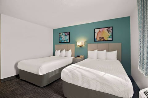 Suite, 2 Double Beds, Non Smoking | Premium bedding, desk, laptop workspace, blackout drapes