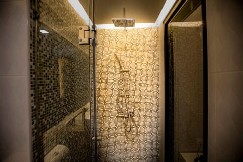 Deluxe Studio | Bathroom | Shower, free toiletries, towels