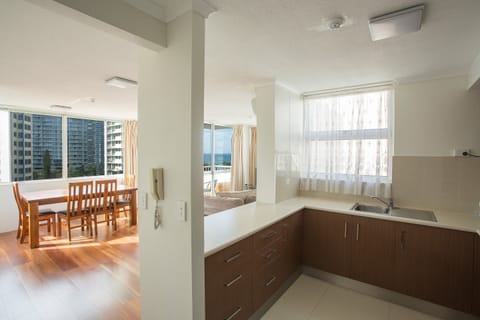 Premium Apartment, 2 Bedrooms, Ocean View | Private kitchen | Full-size fridge, microwave, oven, stovetop