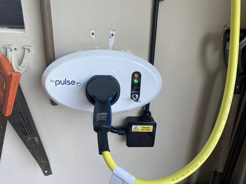 Electric vehicle charging point | Orchard Lodge - Orchard Holidays, Woolaston, near Forest of Dean