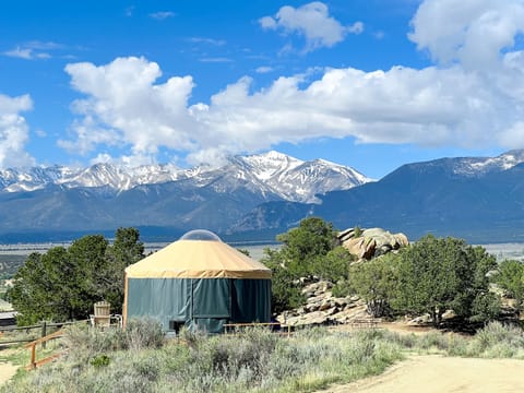 The Yurt at BV Overlook | Individually decorated, individually furnished, blackout drapes